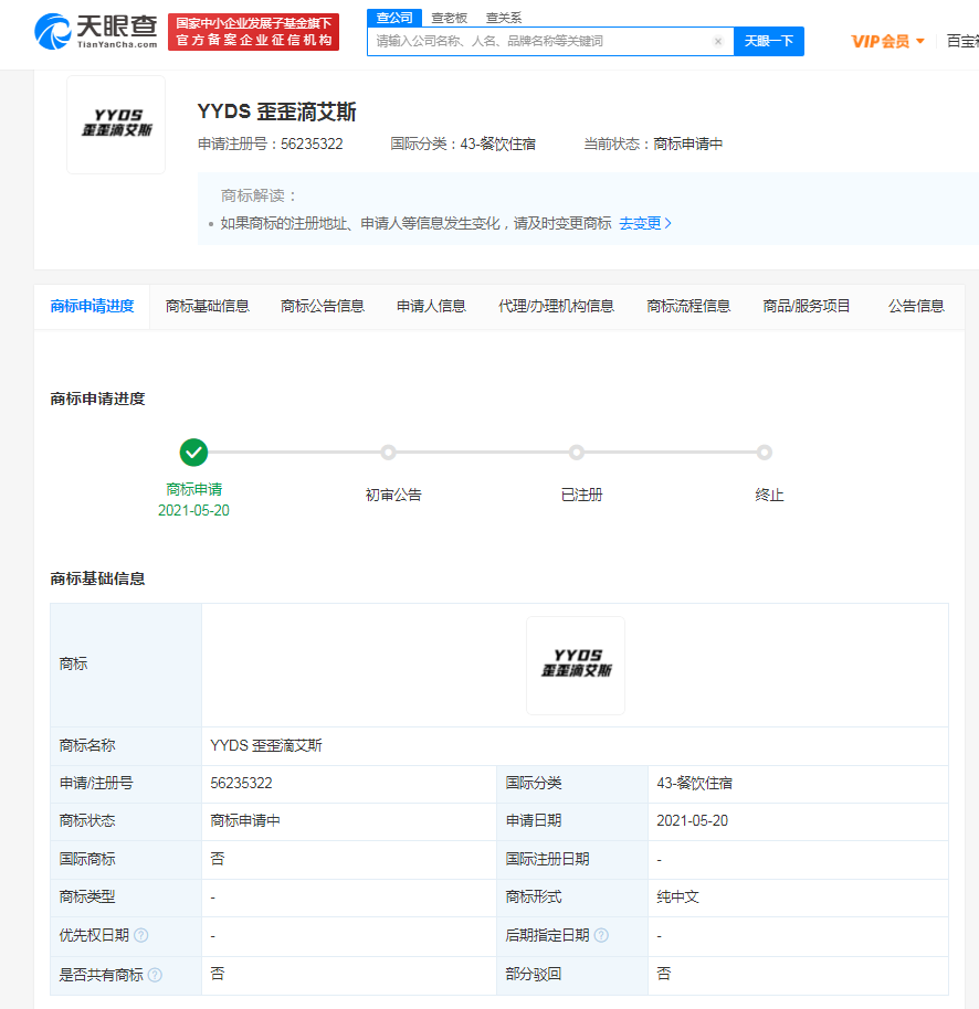 YYDS商標